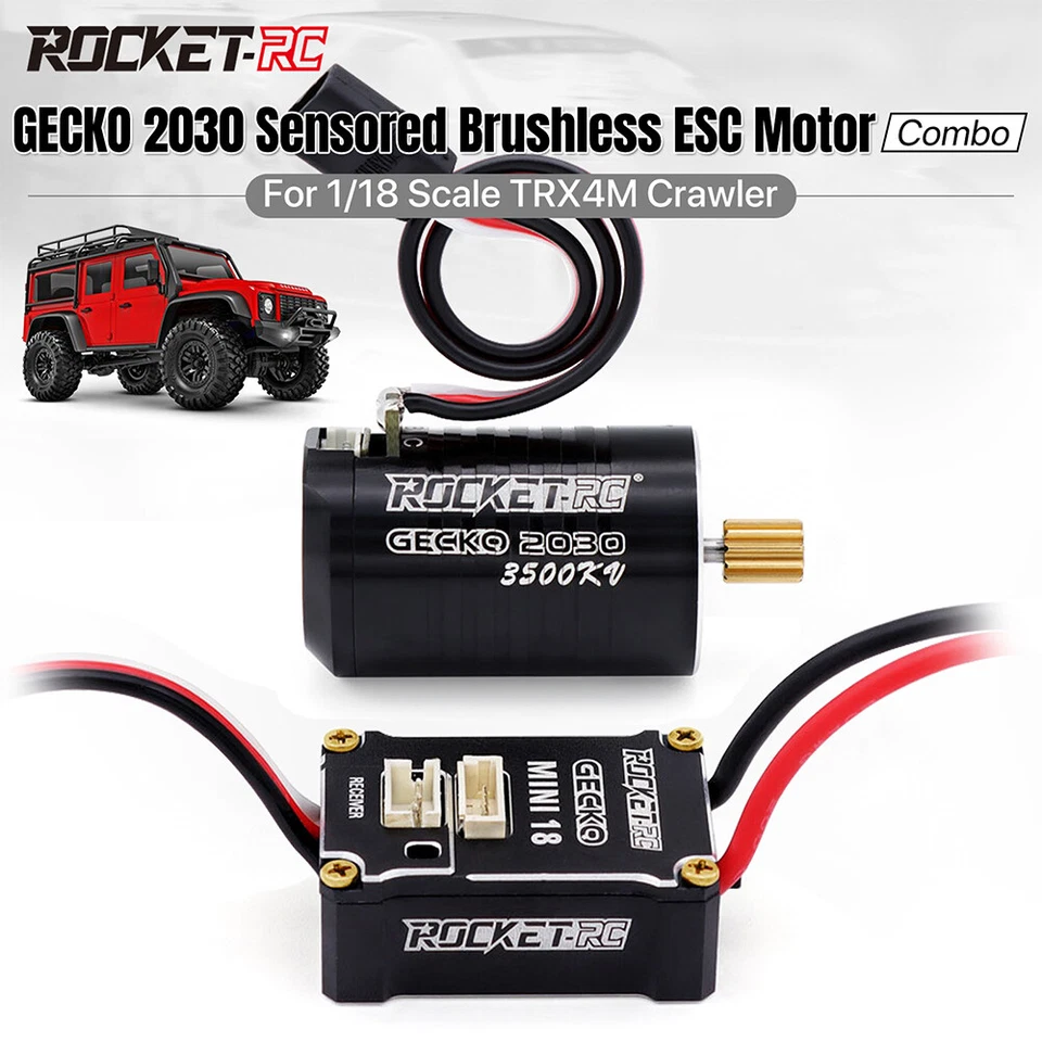Rocket-RC Sensored Brushless Motor ESC Program Card for 1/18 TRX4M RC Car Truck - Image 3 of 4