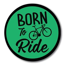 Magnet Me Up Born To Ride Magnet Decal, 5 Inch Round, Automotive Magnet for Car
