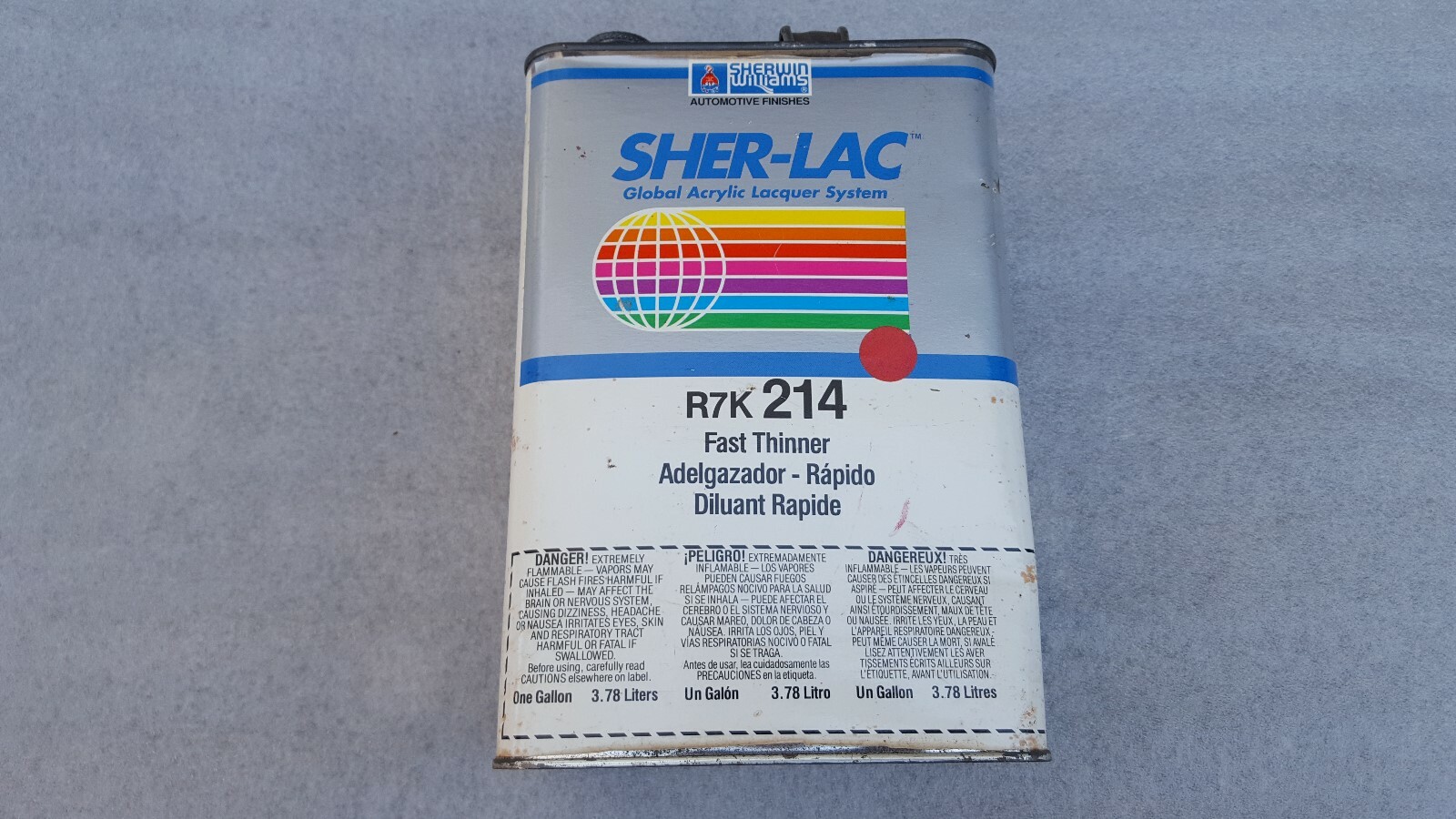 Sherwin Williams Sher-Lac R7K 214 Fast Acrylic Lacquer Thinner Empty ...