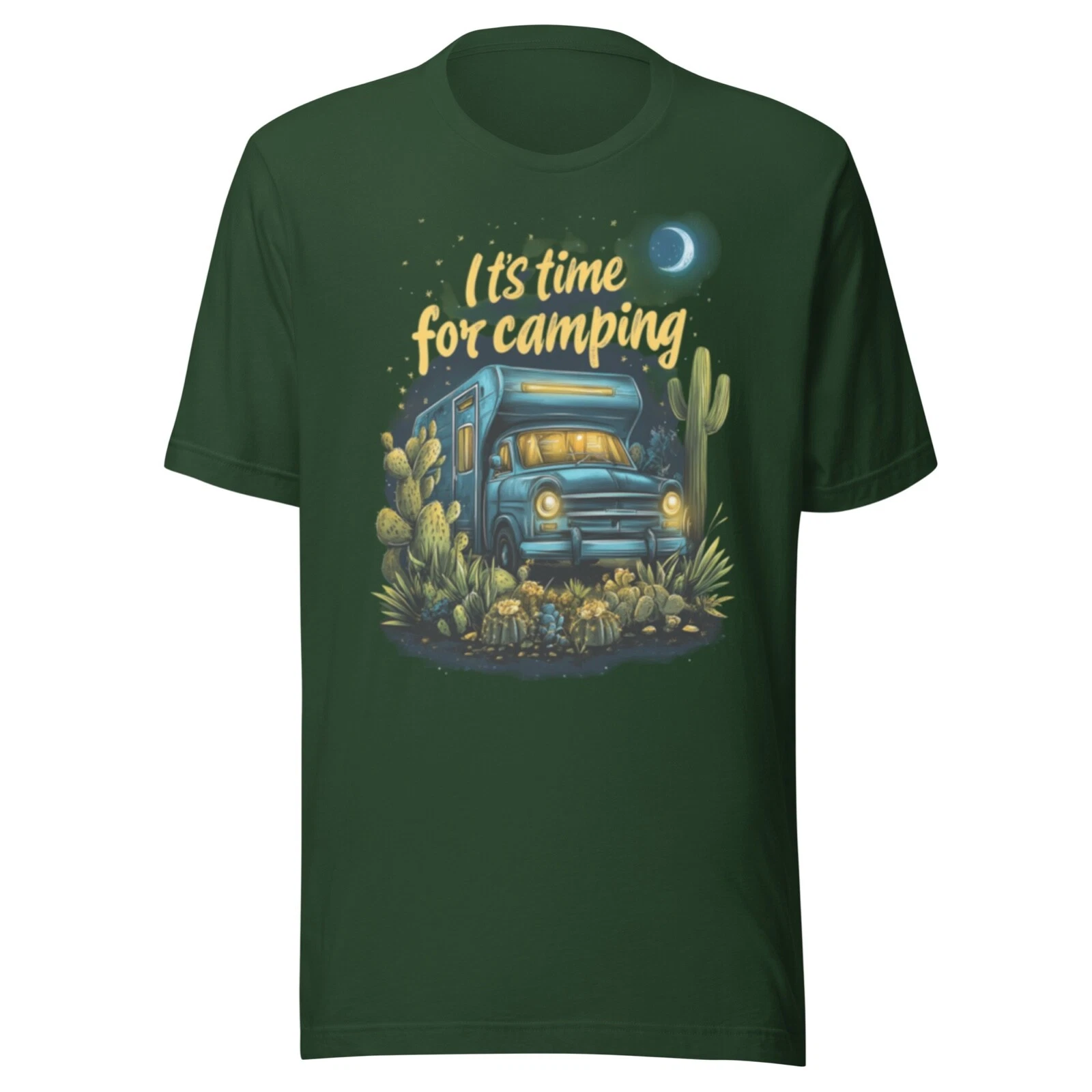 CAMPING SHIRT - TRAVEL RV ROAD TRIP - FORREST GREEN - ALL SIZES T-SHIRT