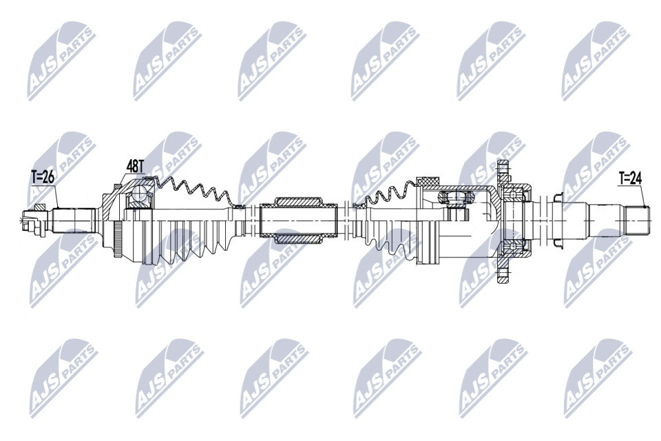 N.T.Y. NPW-TY-174.NTY Drive Shaft for TOYOTA - Image 8