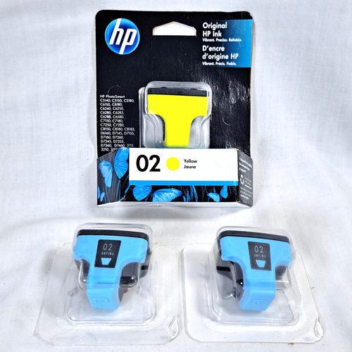 Lot of 3 - Genuine HP 02 Ink Cartridges for Photosmart VIVERA - 1 ...