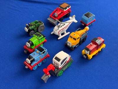 9pc set THOMAS TAKE-ALONG Trains : ESTER, BUTCH, PERCY, TREVOR, JACK, etc