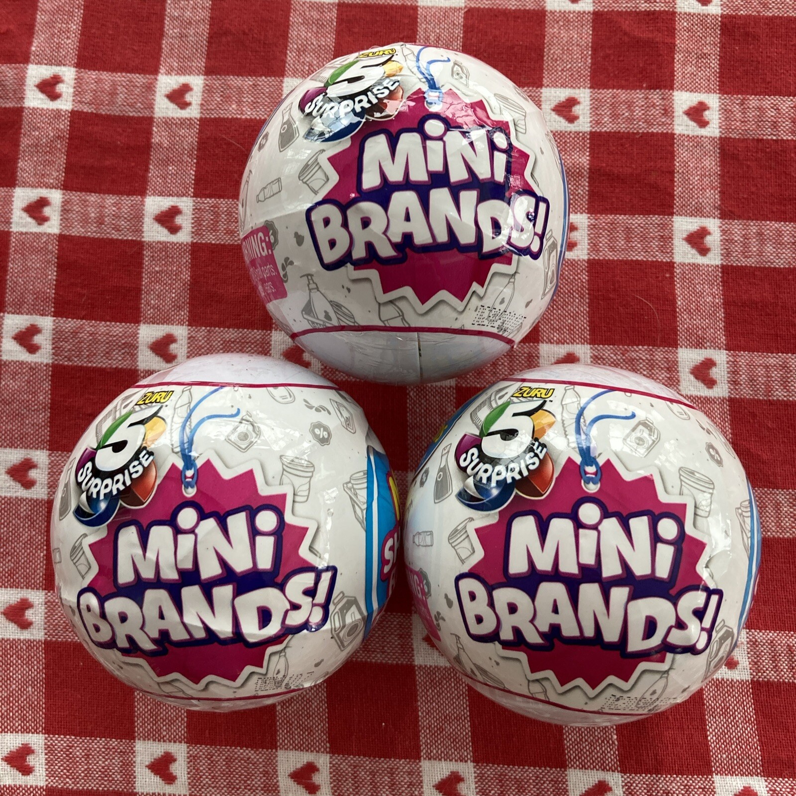 Zuru 5 Surprise Mini Brands - Series 1 - Lot of 3 Unopened Balls