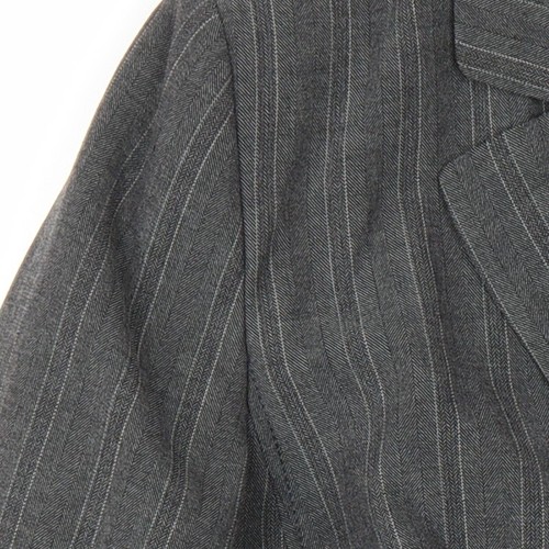 Marks and Spencer Grey Pinstripe Women's Jacket - Picture 6 of 12