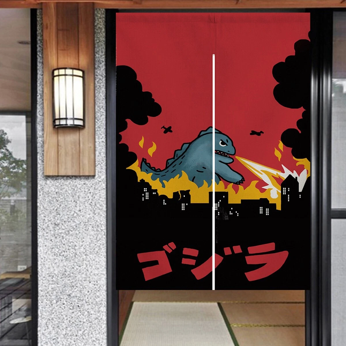 Door Curtain Dinosaur Chinese Cute Style Japanese Noren For Bedroom 33.5"x 59"