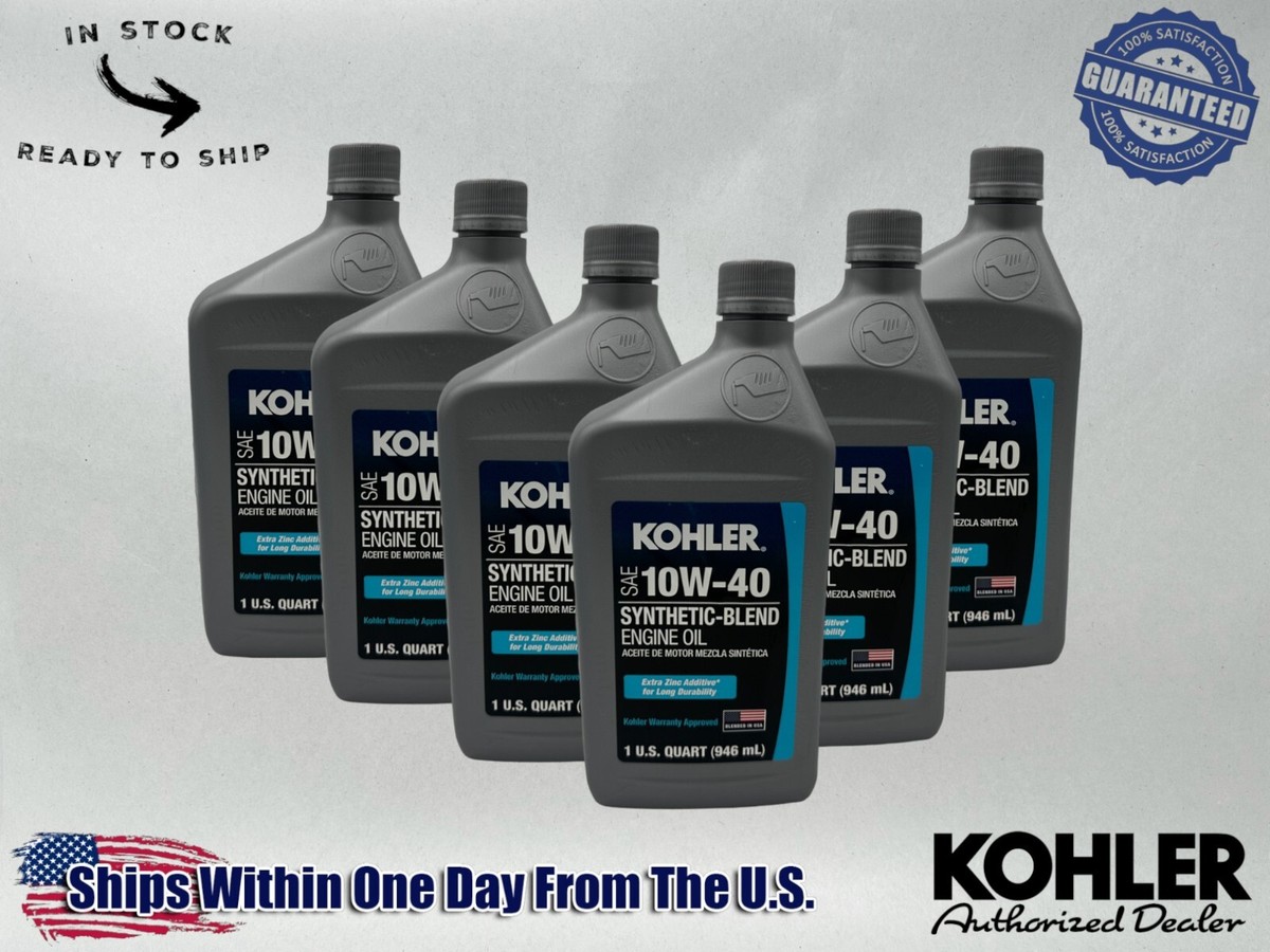 Kohler Genuine OEM SAE 10W-40 Synthetic-Blend Engine Oil 25 357 71