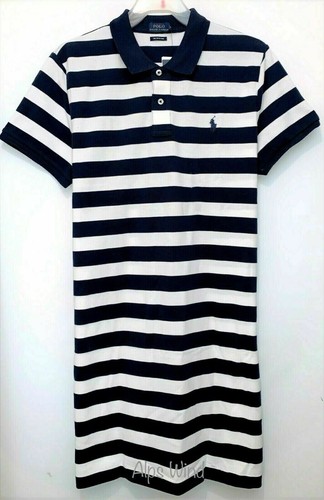 polo dress striped blue