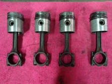 Perkins 4.2L Set of FOUR Pistons And Connecting Rods - ORIGINAL