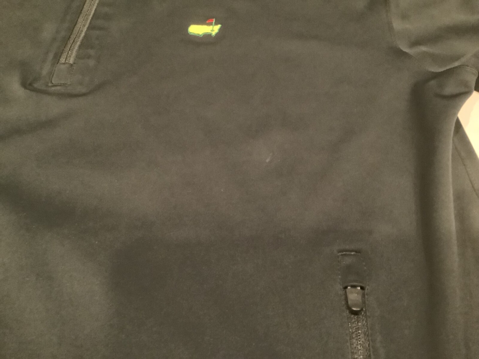 Masters Tech Golf Pullover Zip Up Rain Jacket Black