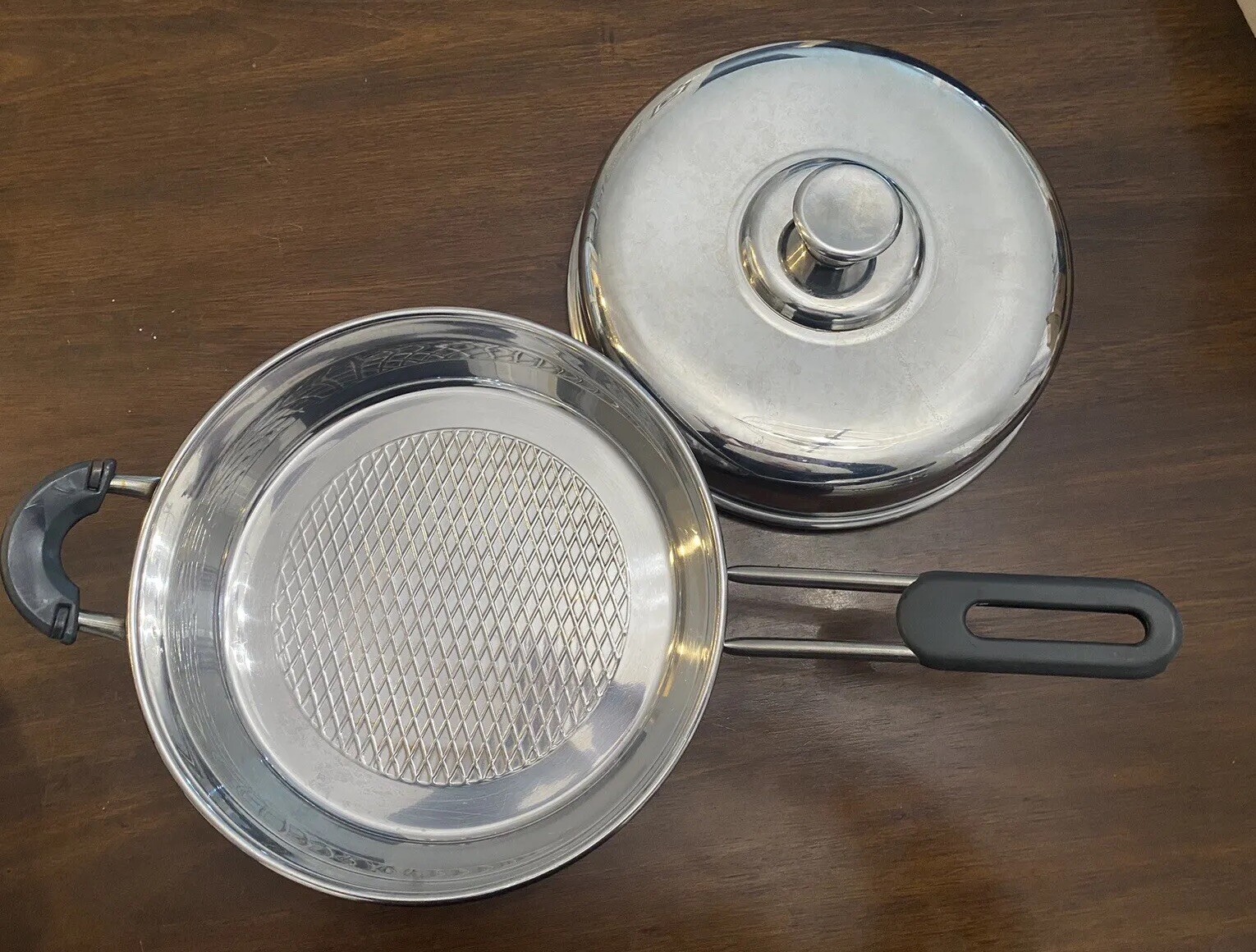 Steel Pride Cookware Vintage Stainless Steel Pan With Lid 10” Made In