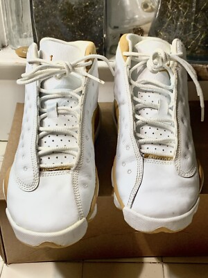Vintage 2004 Nike Air Jordan 13 Retro 4.5Y- White Wheat-Harvest | eBay