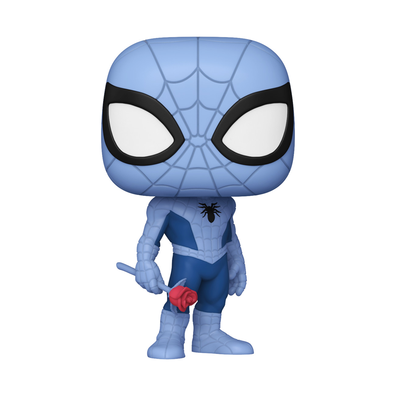 Funko POP! Marvel Spider-Man Blue SPIDER-MAN with Rose Exc Protector | 1355
