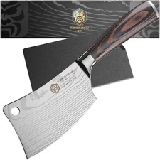 Kessaku 4.5-Inch Mini Meat Cleaver Butcher Knife - Samurai Series