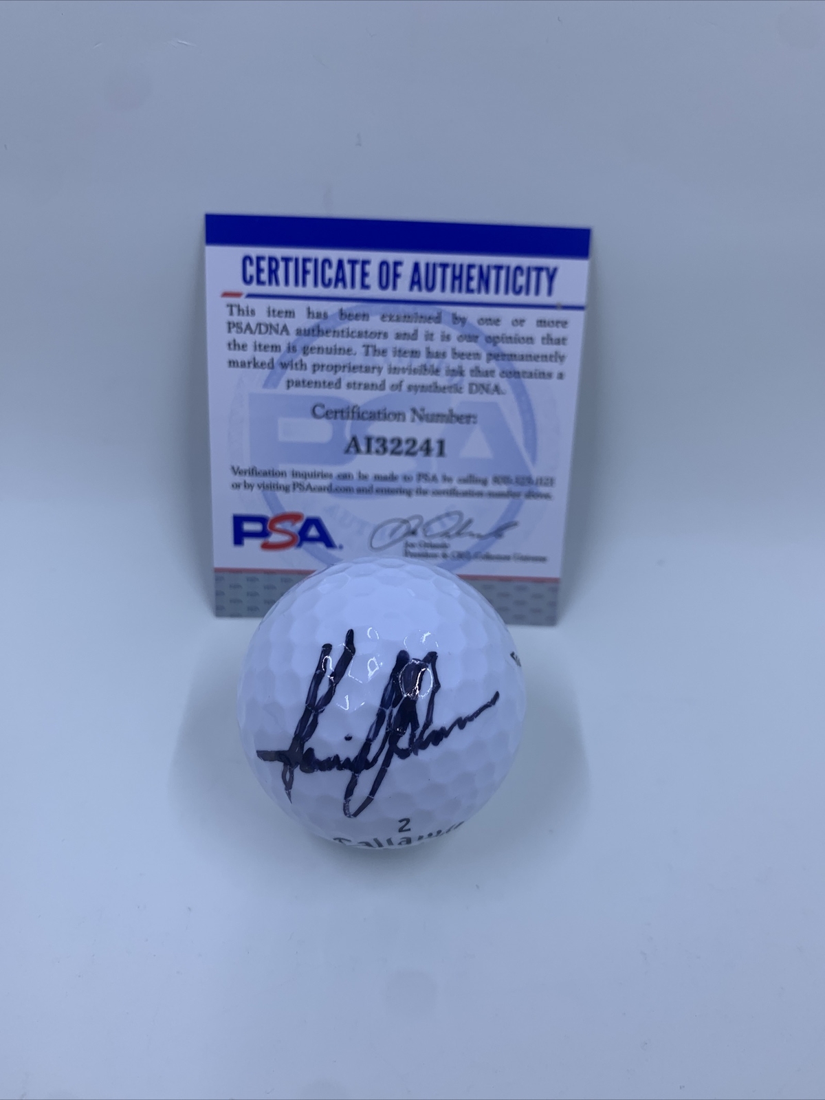 Henrik Stenson Autographed Signed Callaway Golf Ball PSA/DNA 