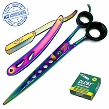 HIGH QUALITY HAIR CUTTING HAIR STYLING SHEAR SCISSOR 8"  BARBER SHAVING RAZOR