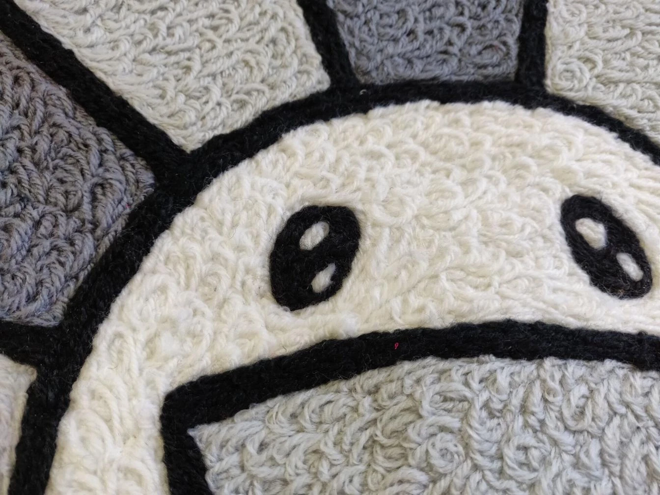 Takashi Murakami Flower Floor Mat, Washable Area Runner Rug for Living Room