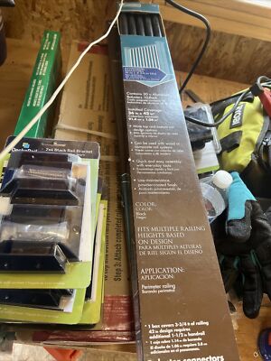 Veranda Aluminum Balusters for 36'' Rail Height Same Size As Trex Black Box Of 10