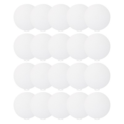 Kunststoff Mesh Leinwand Blatt 14,7 cm/5,8'' Weiß Rund Blanko Leinwand, 20er Pack