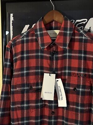 $1380 Gucci X Paramount AW18 Oversized Flannel Shirt S | eBay $1380 Gucci X Paramount AW18 Oversized Flannel Shirt S | eBay