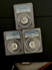 3 Proof Quarters PCGS, 1960, 1961, 1962, HIGH GRADE, 90% Silver