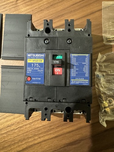 Mitsubishi NF225-SW 3P AAC/DC 175A Circuit Breaker Non-Fuse Breaker 2FH314 - Picture 4 of 8