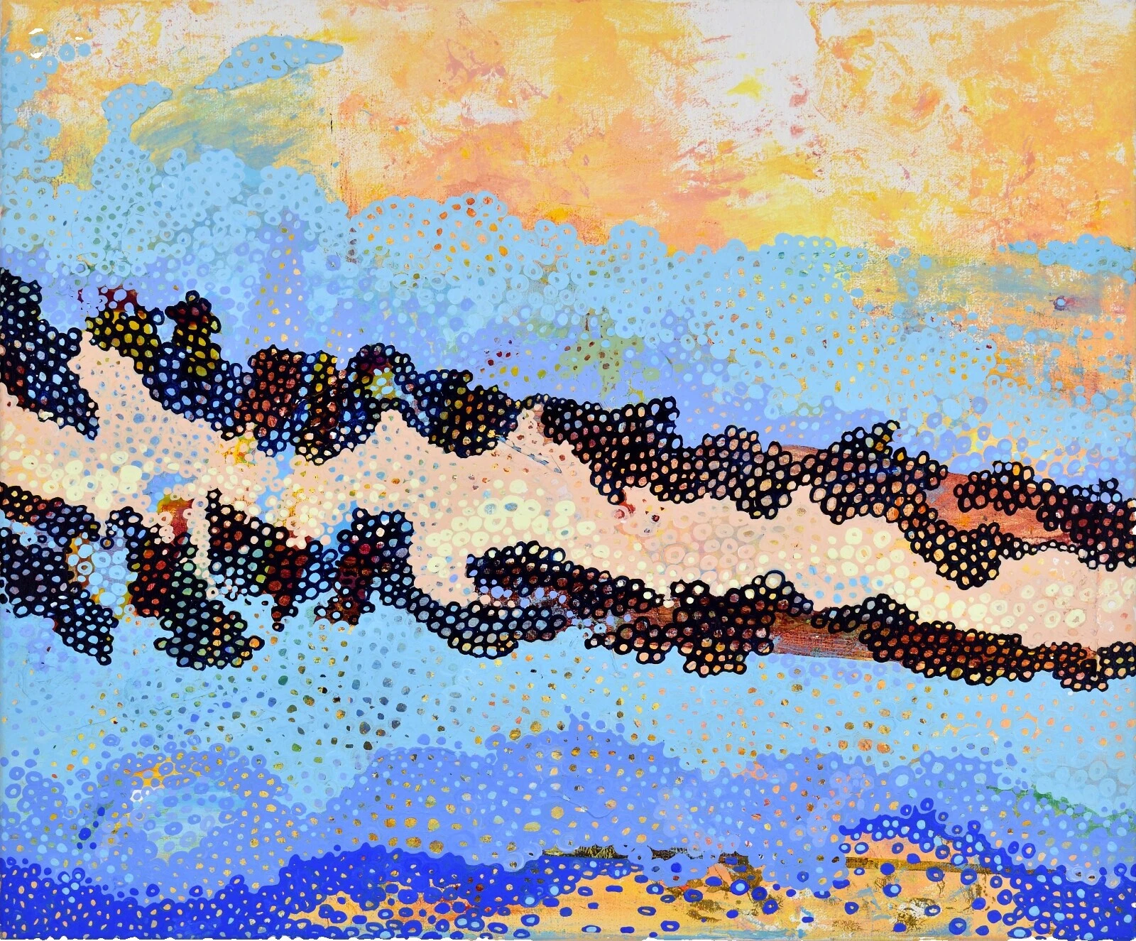 Paisaje arte abstracto