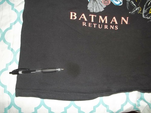 Vtg 1991 DC COMICS BATMAN RETURNS THE MOVIE PENGUIN CATWOMAN T-SHIRT Size XL - Picture 7 of 10