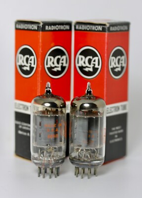 WORLD'S BEST NOS RCA 5965 E180CC 6829 MATCHED PAIR TUBES NEW 1960's for CJ PV5 