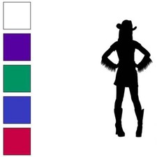 Cowgirl, Vinyl Decal Sticker, Multiple Colors  Sizes 7172