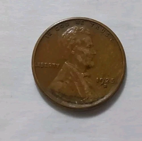 1925-S Lincoln Wheat Reverse Glossy Brown-XF/AU Nice Eye Appeal-KM#132