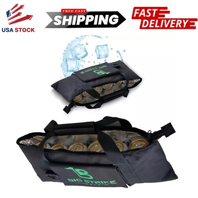 Big Strike Golf Cooler Bag Fits 6 Cans, Beers Ice Cold for Golf Bag Side Pocket