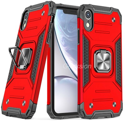 Kickstand Ring Case For Apple iPhone X XR XS Max 7 8 6 6s Plus Shockproof Cover