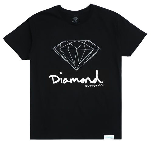 Og Script Brilliant Graphic Print Black 
