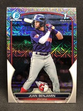 Juan Benjamin 2023 Bowman Chrome Mega 1st Bowman Mojo Refractor BCP151 Guardians