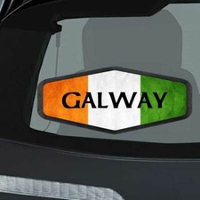 GALWAY Irish Ireland Flag Decal Sticker 4x6 inc