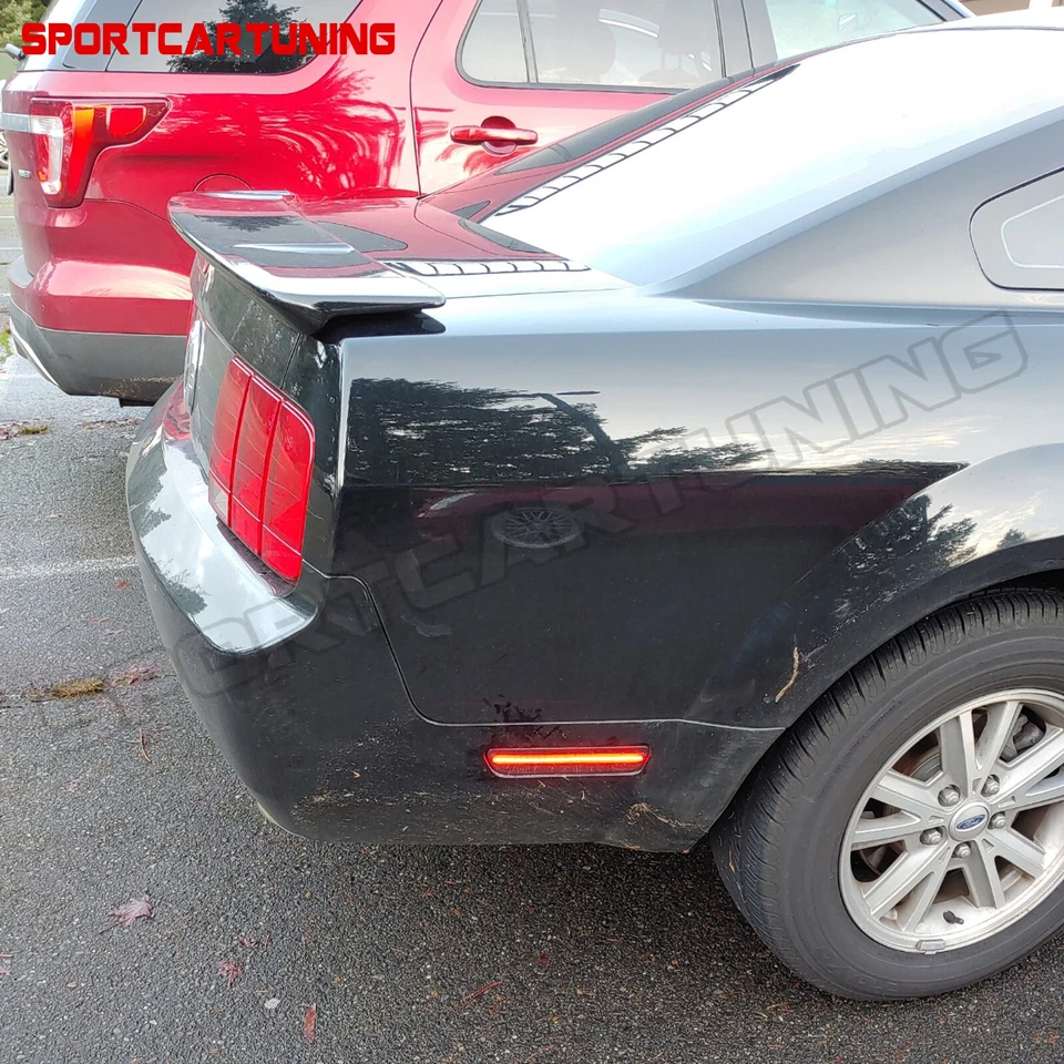 2x Smoked LED Rear Side Marker Lights For 2005 2006 2007 2008 2009 Ford Mustang - Image 4 of 4