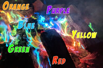 Mystical Fire Dragon Flames Blue Flame Colorant – 6 Pack Of 25g Packets For Campfires & Fire Pits