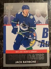 Jack Rathbone   2021-22 upper Deck Series 1 Debut Dates DD-9