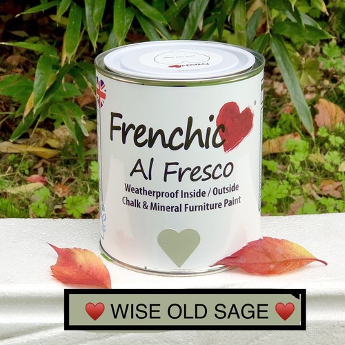 FRENCHIC Furniture Paint AL FRESCO Wise Old Sage 750ml Chalk