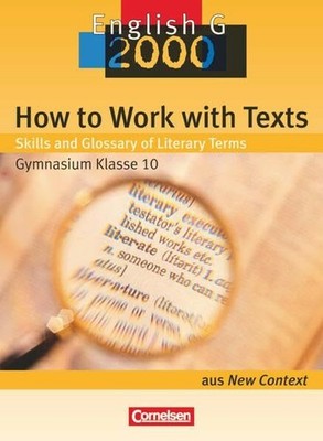 How to Work with Texts - Skills and Glossary of Literary Buch Cornelsen Verlag