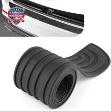 Car Rear Bumper Protector, 35" L x 3.15" W Rubber Anti-Scratch Rear Bumper Edge