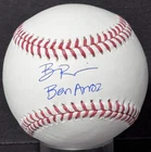 Ben Rice Signed Official MLB Baseball Ben Arroz Auto Steiner COA NY Yankees