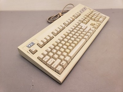 Vintage Keytronic CCS Retro White PS2 Mechanical Keyboard E03601QUS2201-C