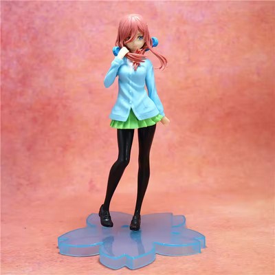 Miku Nakano Figure Quintessential Quintuplets 18CM School Uniform PVC
