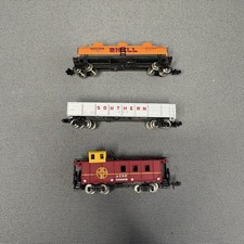 Bachmann N Scale Lot of 3 Rolling Stock Cars - Caboose, Gondola, Tanker