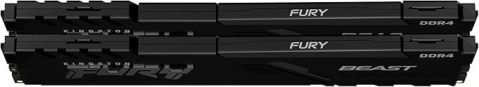 DIMM Kingston 16GB (2x8GB) DDR4 3200MT/s CL16 FURY Beast Black XMP KF432C16BBK2/ - Immagine 2 di 3