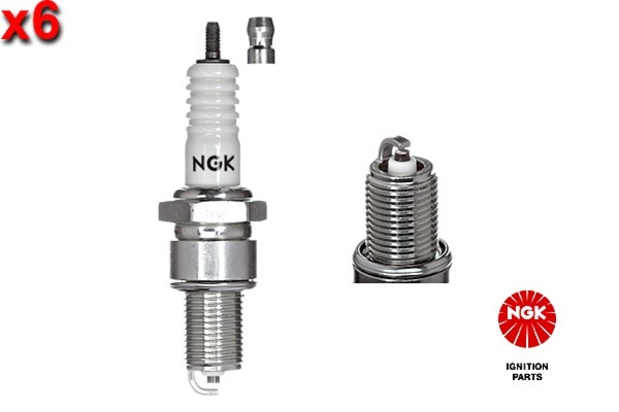 NGK 6x Spark Plug For AUDI 100 RENAULT 19 II VW Golf Mk2 Polo 82-01 0031591203