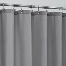 Extra Long Fabric Shower Curtain Liner Waterproof - 72" x 96", Soft  Lightweigh