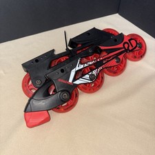 Roller Derby 2 in 1 Interchangeable Youth Adjustable Extra Inline Red Skate Set